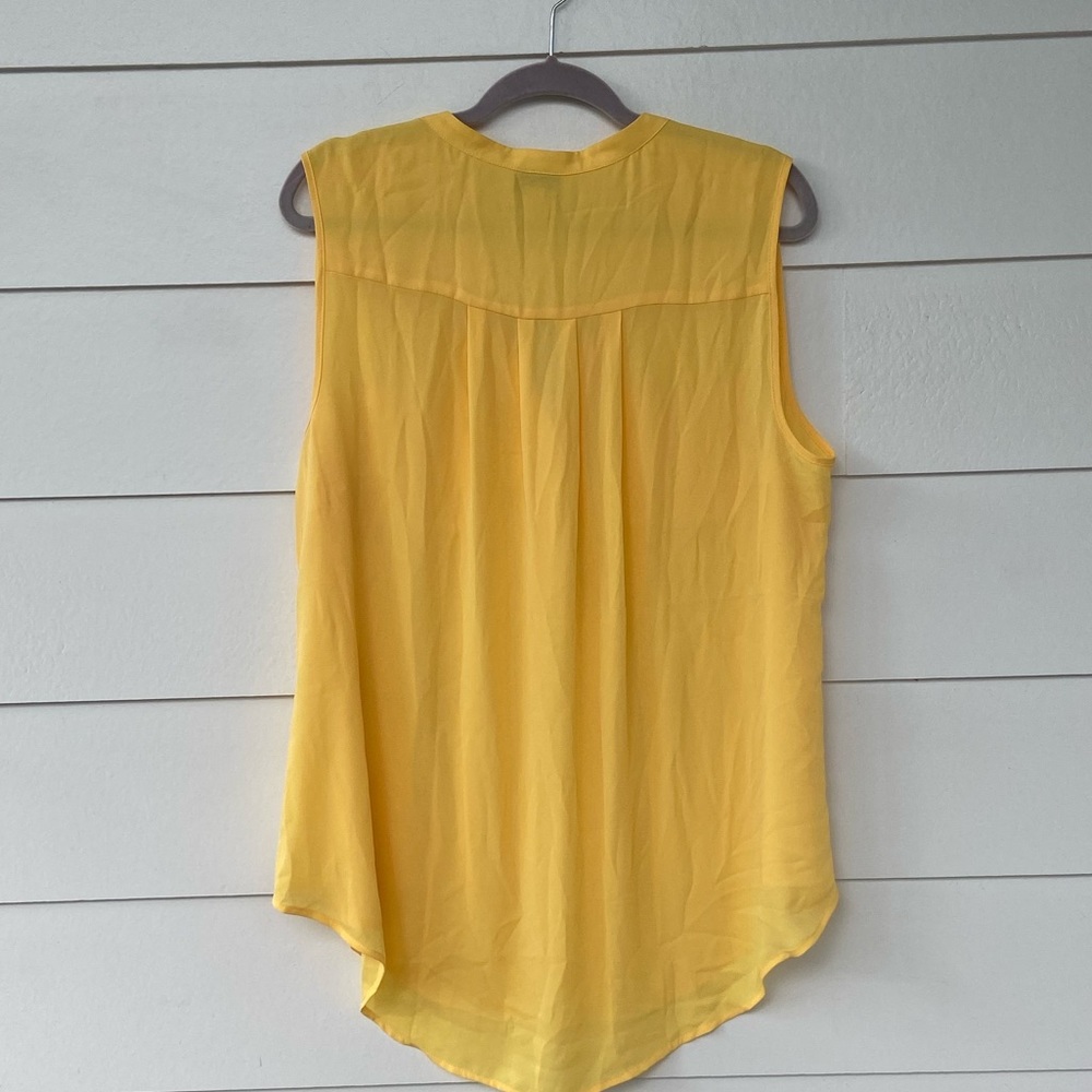 Torrid Harper Yellow Georgette Sleeveless Tank 1X - Picture 6 of 8